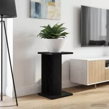   vidaXL Növényállvány 2 pcs Fekete Tölgy 25 x 25,5 x 40,5 cm Mérnöki fa