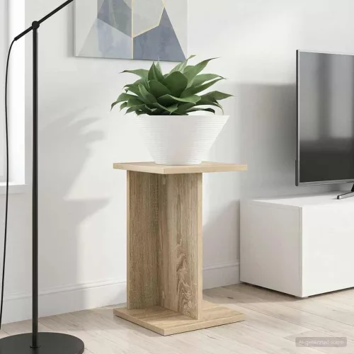 vidaXL Növényállvány 2 pcs Sonoma tölgy 25 x 25,5 x 40,5 cm Mérnöki fa