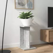   vidaXL Növényállvány Beton Szürke 25 x 25,5 x 40,5 cm Mérnöki fa
