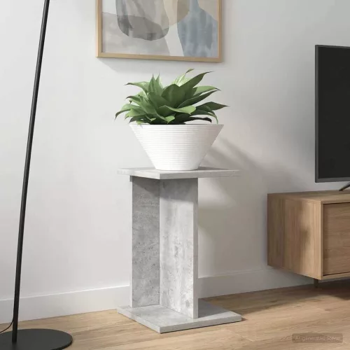 vidaXL Növényállvány Beton Szürke 25 x 25,5 x 40,5 cm Mérnöki fa