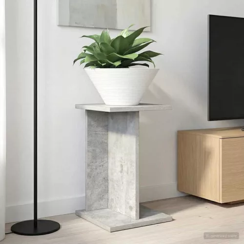 vidaXL Növényállvány 2 pcs Beton Szürke 25 x 25,5 x 40,5 cm Mérnöki fa