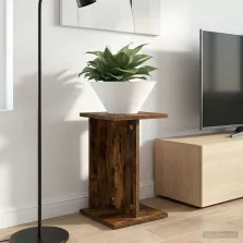   vidaXL Növényállvány Füstölt Tölgy 25 x 25,5 x 40,5 cm Mérnöki fa