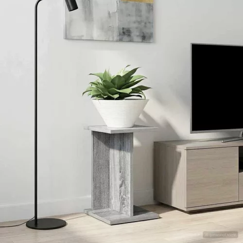 vidaXL Növényállvány 2 pcs Szürke Sonoma 25 x 25,5 x 40,5 cm