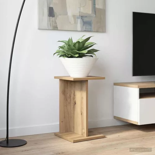 vidaXL Növényállvány 2 pcs Kézműves Tölgy 25 x 25,5 x 40,5 cm