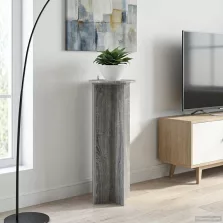   vidaXL Növényállvány 2 pcs Szürke Sonoma Ø40 x 100 cm Szerelt Fa