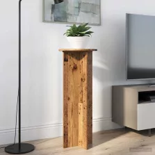   vidaXL Növényállvány 2 pcs Antik Fa Ø40 x 100 cm Szerelt Fa