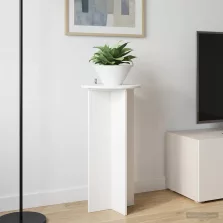   vidaXL Növényállvány 2 pcs Magasfényű Fehér 40 x 40 x 80 cm Szerelt Fa