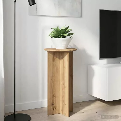 vidaXL Növényállvány 2 pcs Kézműves Tölgy 40 x 40 x 80 cm Szerelt Fa