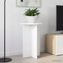   vidaXL Növényállvány 2 pcs Fehér Ø40 x 60 cm Szerelt Fa