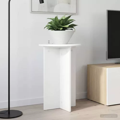 vidaXL Növényállvány 2 pcs Fehér Ø40 x 60 cm Szerelt Fa