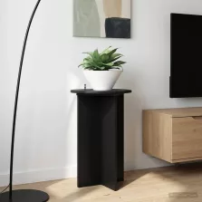   vidaXL Növényállvány 2 pcs Fekete Ø40 x 60 cm Szerelt Fa