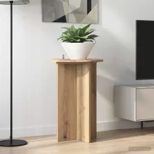   vidaXL Növényállvány 2 pcs Kézműves Tölgy Ø40 x 60 cm Szerelt Fa