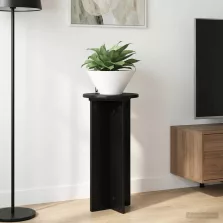   vidaXL Növényállvány 2 pcs Fekete 29,5 x 29,5 x 60 cm Szerelt Fa