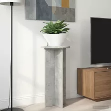   vidaXL Növényállvány 2 pcs Betonszürke 29,5 x 29,5 x 60 cm Szerelt Fa