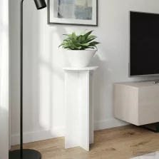   vidaXL Növényállvány 2 pcs Magasfényű Fehér 29,5 x 29,5 x 60 cm