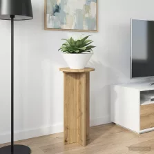   vidaXL Növényállvány 2 pcs Kézműves Tölgy 29,5 x 29,5 x 60 cm