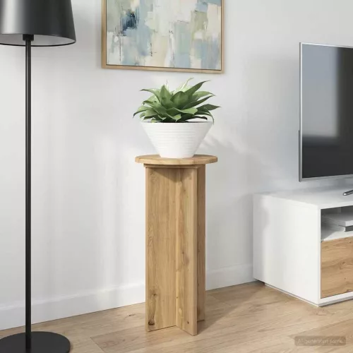 vidaXL Növényállvány 2 pcs Kézműves Tölgy 29,5 x 29,5 x 60 cm
