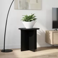   vidaXL Növényállvány 2 pcs Fekete 40 x 40 x 40 cm Szerelt Fa
