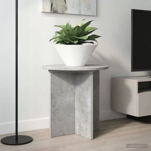 vidaXL Növényállvány 2 pcs Betonszürke 40 x 40 x 40 cm Szerelt Fa