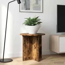   vidaXL Növényállvány 2 pcs Füstös Tölgy 40 x 40 x 40 cm Szerelt Fa