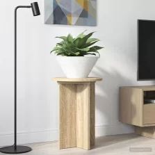   vidaXL Növényállvány 2 pcs Sonoma Tölgy Ø29,5 x 40 cm Szerelt Fa