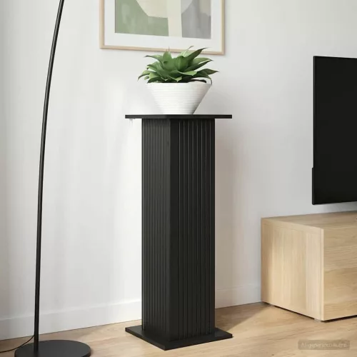 vidaXL Növényállvány Fekete 30,5 x 30 x 100,5 cm Szerelt Fa