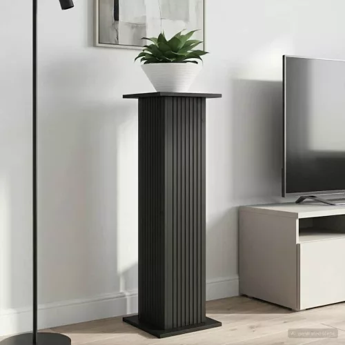 vidaXL Növényállvány 2 pcs Fekete 30,5 x 30 x 100,5 cm Szerelt Fa