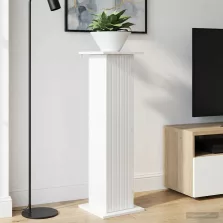   vidaXL Növényállvány Magasfényű Fehér 30,5 x 30 x 100,5 cm Szerelt Fa