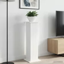   vidaXL Növényállvány 2 pcs Magasfényű Fehér 30,5 x 30 x 100,5 cm