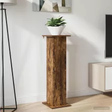   vidaXL Növényállvány Füstös Tölgy 30,5 x 30 x 100,5 cm Szerelt Fa