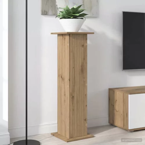 vidaXL Növényállvány Kézműves Tölgy 30,5 x 30 x 100,5 cm Szerelt Fa