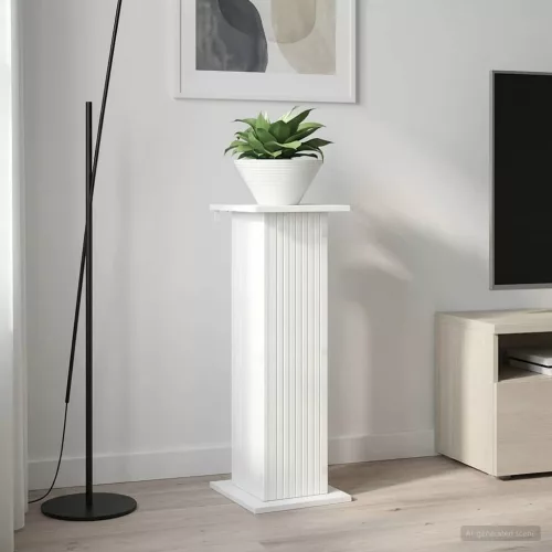 vidaXL Növényállvány Fehér 30,5 x 30 x 80,5 cm Szerelt Fa