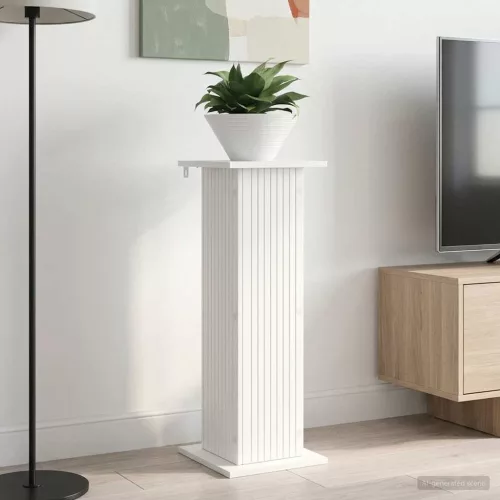vidaXL Növényállvány 2 pcs Fehér 30,5 x 30 x 80,5 cm Szerelt Fa