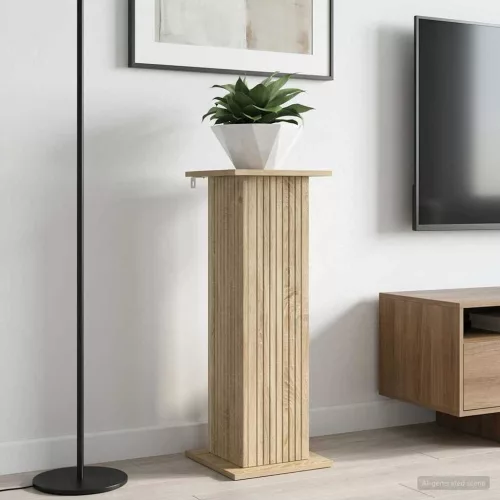 vidaXL Növényállvány Sonoma Tölgy 30,5 x 30 x 80,5 cm Szerelt Fa
