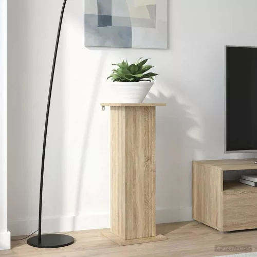 vidaXL Növényállvány 2 pcs Sonoma Tölgy 30,5 x 30 x 80,5 cm Szerelt Fa