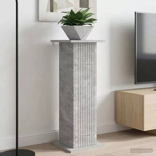 vidaXL Növényállvány Betonszürke 30,5 x 30 x 80,5 cm Szerelt Fa