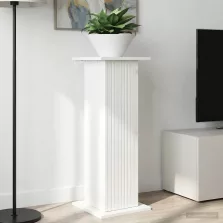   vidaXL Növényállvány 2 pcs Magasfényű Fehér 30,5 x 30 x 80,5 cm