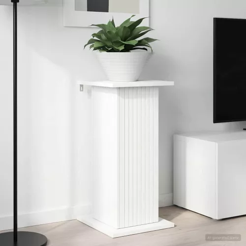 vidaXL Növényállvány Fehér 30,5 x 30 x 60,5 cm Szerelt Fa