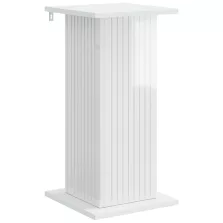   vidaXL Növényállvány Magasfényű Fehér 30,5 x 30 x 60,5 cm Szerelt Fa