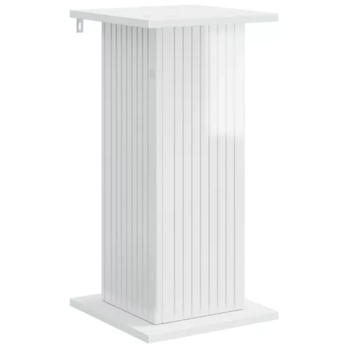 vidaXL Növényállvány Magasfényű Fehér 30,5 x 30 x 60,5 cm Szerelt Fa