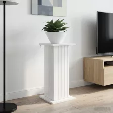   vidaXL Növényállvány 2 pcs Magasfényű Fehér 30,5 x 30 x 60,5 cm