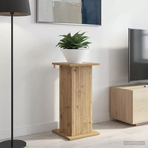 vidaXL Növényállvány 2 pcs Kézműves Tölgy 30,5 x 30 x 60,5 cm