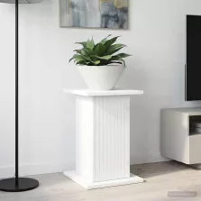 vidaXL Növényállvány Fehér 30,5 x 30 x 43 cm Szerelt Fa