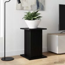   vidaXL Növényállvány 2 pcs Fekete 30,5 x 30 x 43 cm Szerelt Fa