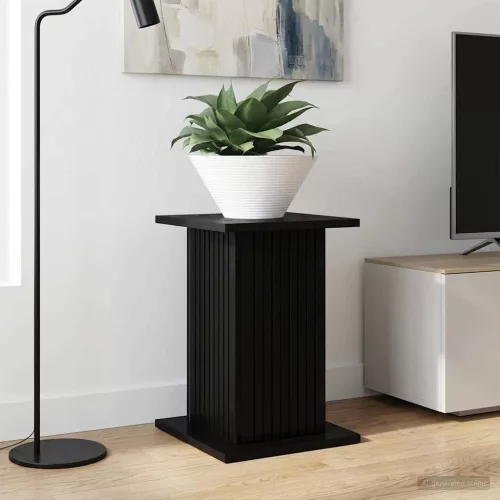 vidaXL Növényállvány 2 pcs Fekete 30,5 x 30 x 43 cm Szerelt Fa