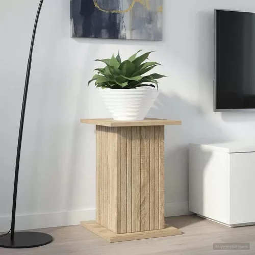 vidaXL Növényállvány Sonoma Tölgy 30,5 x 30 x 43 cm Szerelt Fa