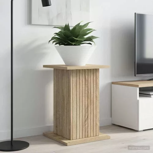 vidaXL Növényállvány 2 pcs Sonoma Tölgy 30,5 x 30 x 43 cm Szerelt Fa