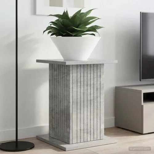 vidaXL Növényállvány 2 pcs Betonszürke 30,5 x 30 x 43 cm Szerelt Fa