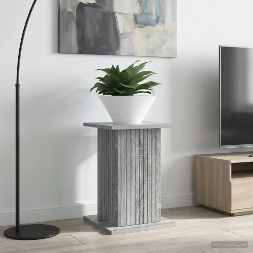 vidaXL Növényállvány Szürke Sonoma 30,5 x 30 x 43 cm Szerelt Fa