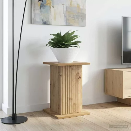 vidaXL Növényállvány 2 pcs Kézműves Tölgy 30,5 x 30 x 43 cm Szerelt Fa